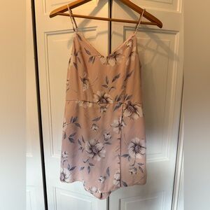 Lulu's Blush Romper with shorts